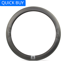 55mm deep carbon 700C 25mm wide road rim clincher U shape tubeless compatible high TG resin surface