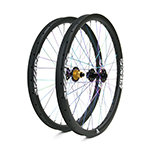 Hand-built carbon AM733 asymmetric 27.5 mtb Enduro 650B wheels tubeless compatible